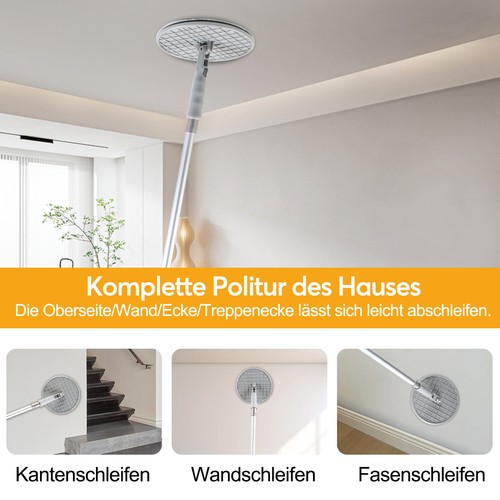 Drywall pole sander with - pole,